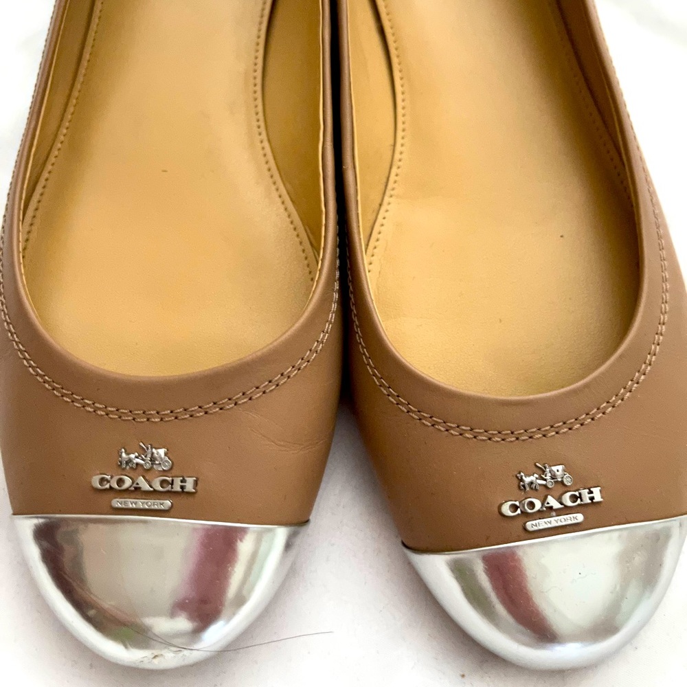 Coach leather flats 8.5